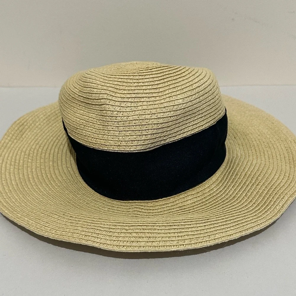 J. Crew Large Sun Beach Straw Hat Pool Swim